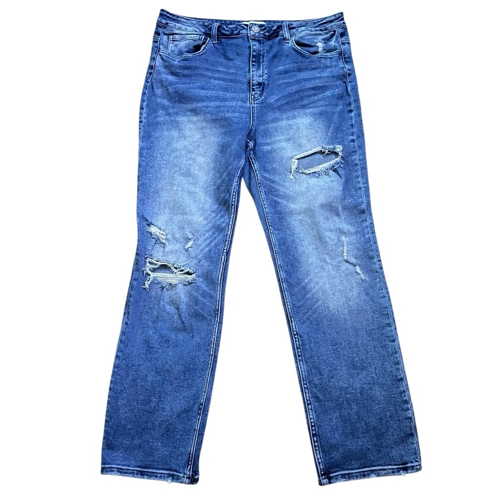 Vervet High Rise Straight Women’s Distressed Jeans 14